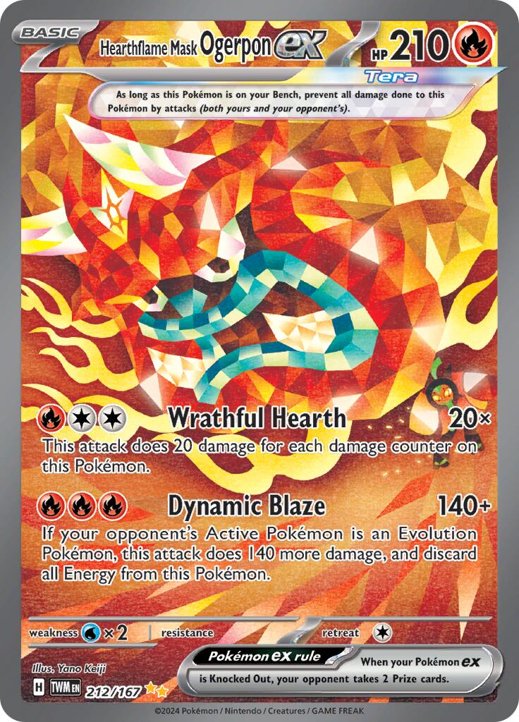 Hearthflame Mask Ogerpon ex (212/167) [SV06: Twilight Masquerade]