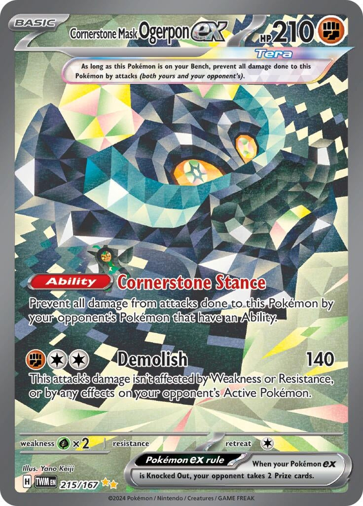 Cornerstone Mask Ogerpon ex 215 167 (215/167) [Twilight Masquerade]
