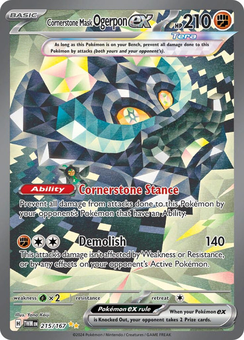Cornerstone Mask Ogerpon ex 215 167 (215/167) [Twilight Masquerade]
