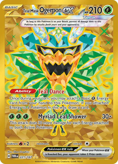 Teal Mask Ogerpon ex 221 167 (221/167) [Twilight Masquerade]