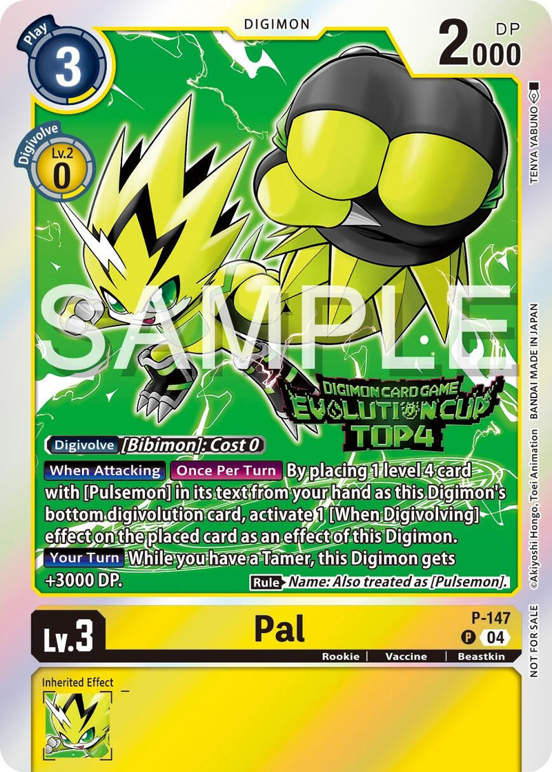 Pal - P-147 (2024 Evolution Cup Top 4) (P-147 P) [Digimon Promotion Cards]