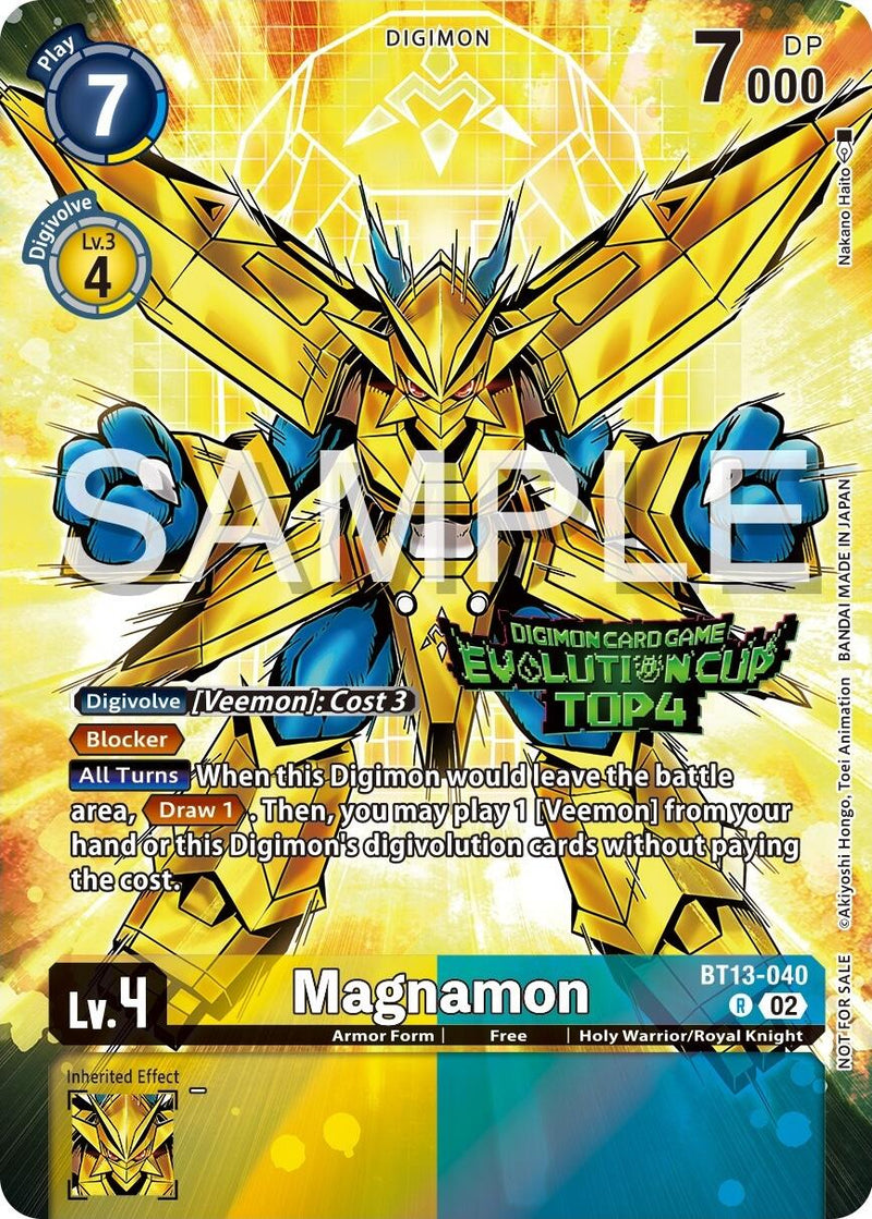 Magnamon - BT13-040 (2024 Evolution Cup Top 4) (BT13-040 R) [Versus Royal Knights]
