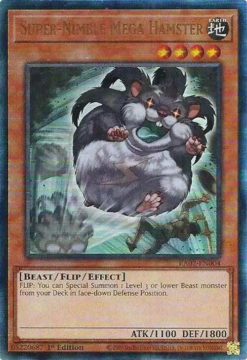 Super-Nimble Mega Hamster (PUR) (RA02-EN004) [25th Anniversary Rarity Collection II]