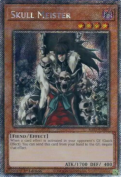 Skull Meister (Platinum Secret Rare) (RA02-EN005) [25th Anniversary Rarity Collection II]