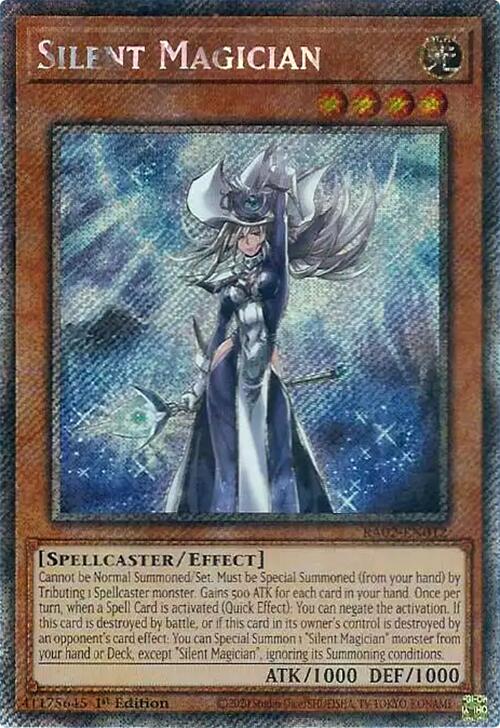 Silent Magician (Platinum Secret Rare) (RA02-EN012) [25th Anniversary Rarity Collection II]