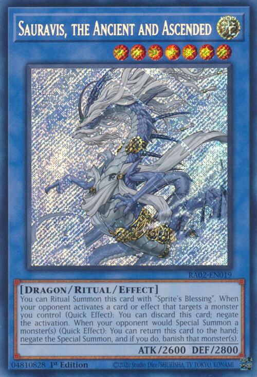 Sauravis, the Ancient and Ascended (Secret Rare) (RA02-EN019) [25th Anniversary Rarity Collection II]