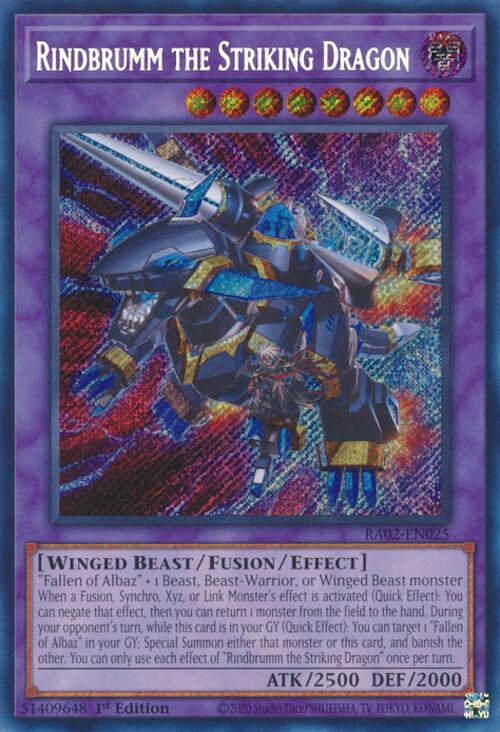 Rindbrumm the Striking Dragon (Secret Rare) (RA02-EN025) [25th Anniversary Rarity Collection II]
