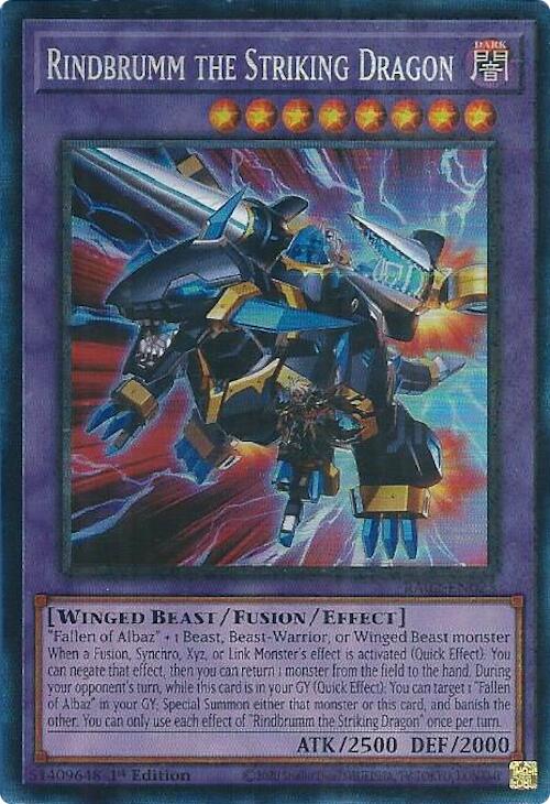Rindbrumm the Striking Dragon (PCR) (RA02-EN025) [25th Anniversary Rarity Collection II]