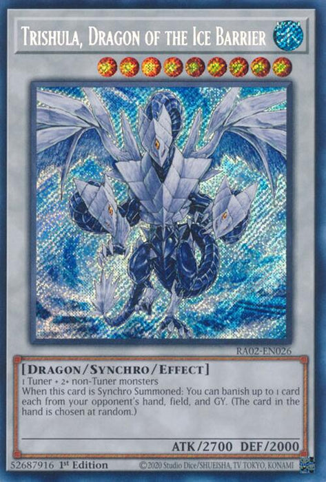 Trishula, Dragon of the Ice Barrier (Secret Rare) [RA02-EN026] Secret Rare