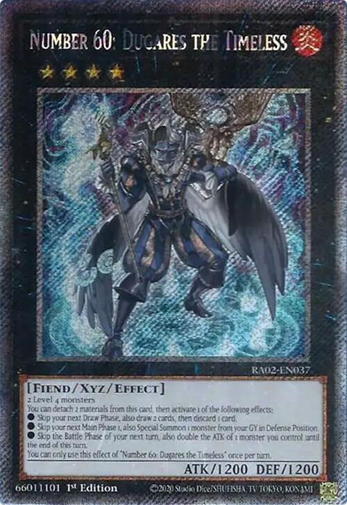 Number 60: Dugares the Timeless (Platinum Secret Rare) (RA02-EN037) [25th Anniversary Rarity Collection II]