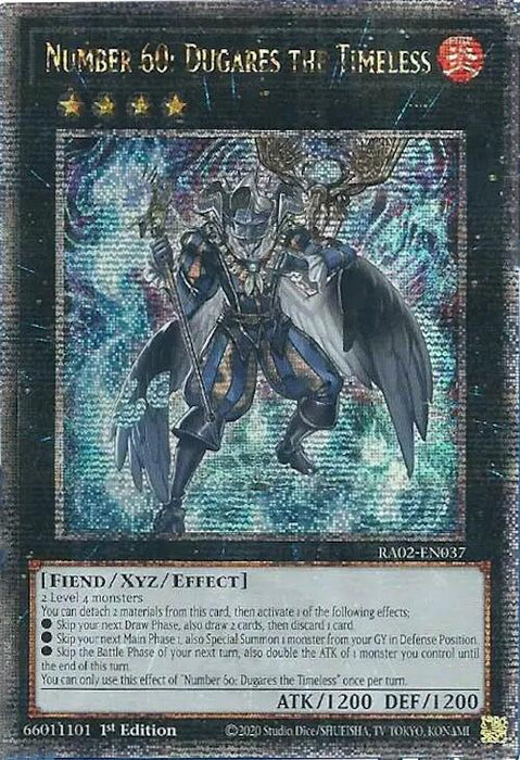 Number 60: Dugares the Timeless (Quarter Century Secret Rare) [RA02-EN037] Quarter Century Secret Rare