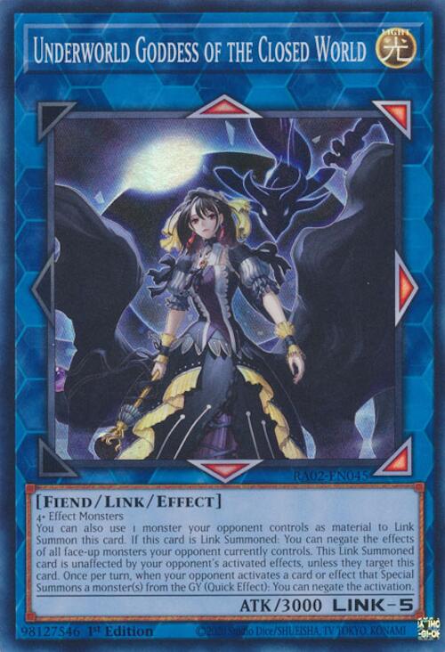 Underworld Goddess of the Closed World (RA02-EN045) [25th Anniversary Rarity Collection II]