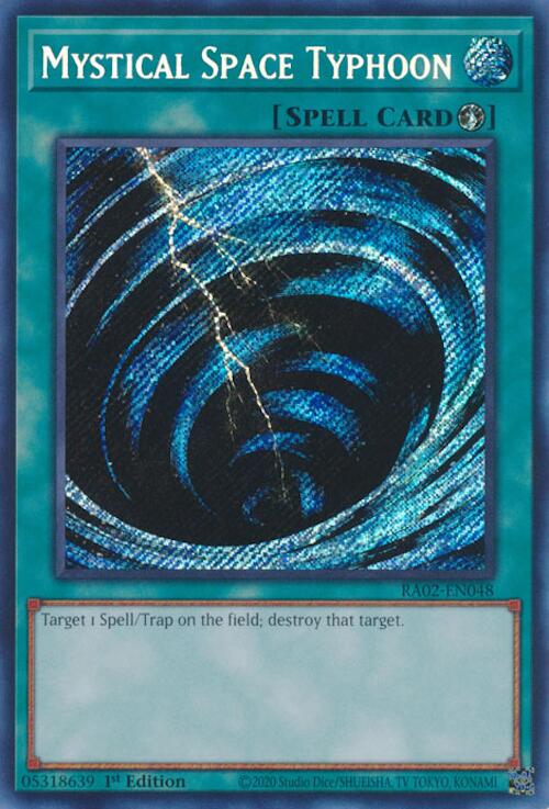 Mystical Space Typhoon (Secret Rare) (RA02-EN048) [25th Anniversary Rarity Collection II]