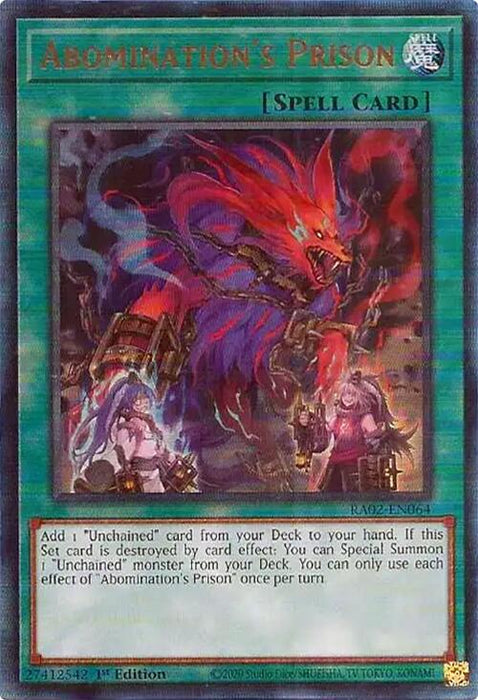 Abomination's Prison (PUR) [RA02-EN064] Prismatic Ultimate Rare