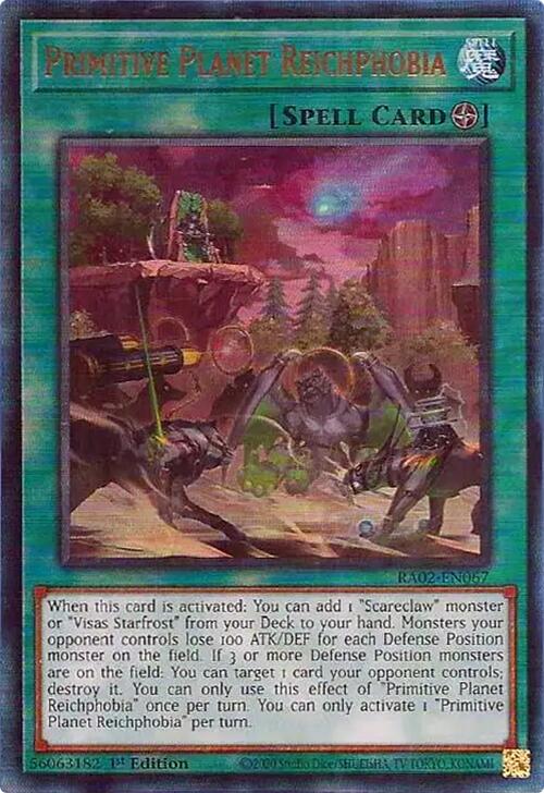 Primitive Planet Reichphobia (PUR) (RA02-EN067) [25th Anniversary Rarity Collection II]