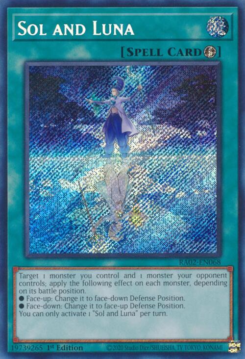Sol and Luna (Secret Rare) (RA02-EN068) [25th Anniversary Rarity Collection II]