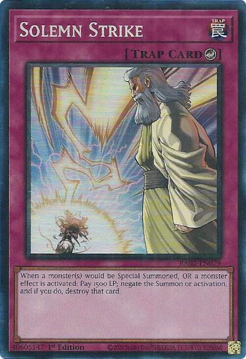Solemn Strike (PCR) (RA02-EN079) [25th Anniversary Rarity Collection II]