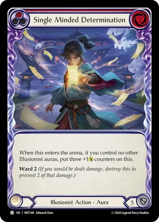 Single Minded Determination (Red) (MST146) [Part the Mistveil]