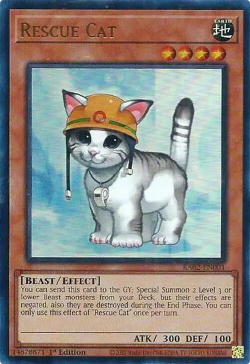 Rescue Cat (UR) (RA02-EN001) [25th Anniversary Rarity Collection II]
