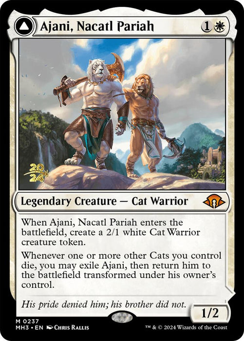 Ajani, Nacatl Pariah [Modern Horizons 3 Prerelese Promos]