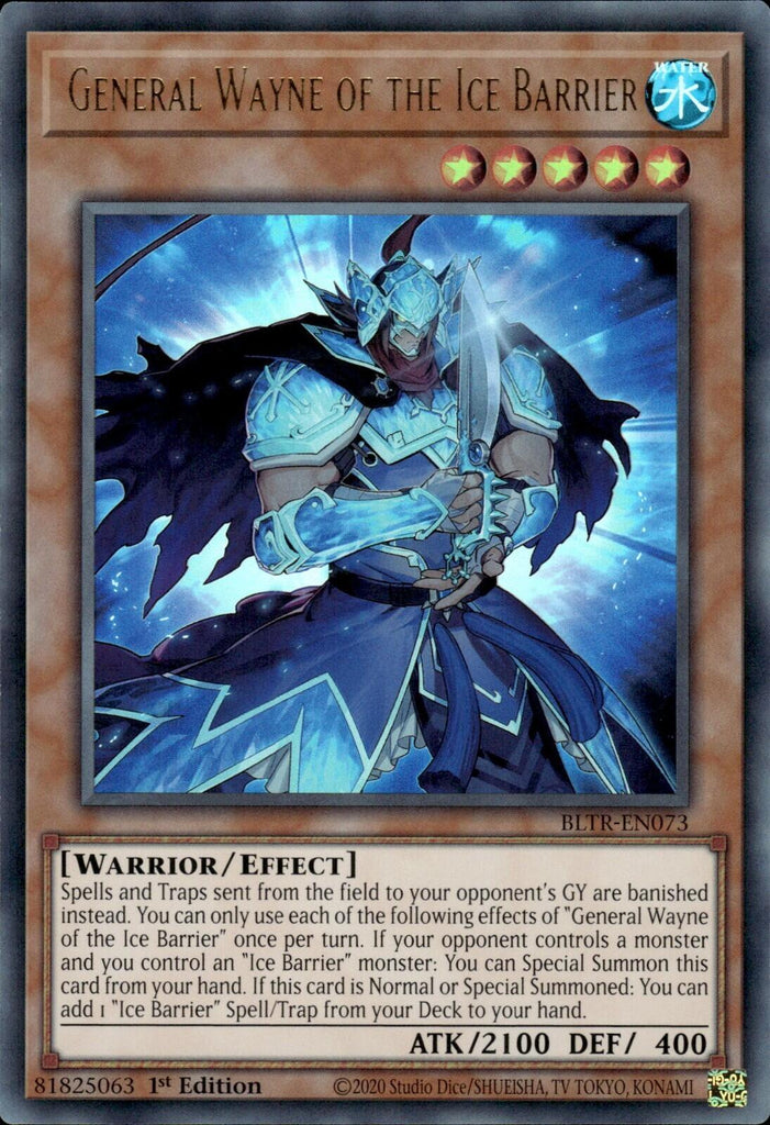 yugioh cards ice barrier RC04-AE072 (UL) General Grunard of the Ice Barrier Medallion of the Ice Barrier