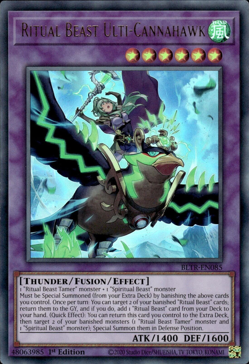 Ritual Beast Ulti-Cannahawk (Alternate Art) (BLTR-EN085) [Battles of Legend: Terminal Revenge]