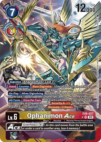 Ophanimon ACE (Alternate Art) (EX6-027 SR) [Infernal Ascension]
