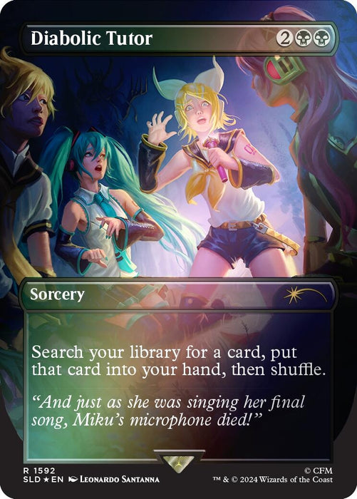 Diabolic Tutor (1592) (Rainbow Foil) (Japanese) [Secret Lair Drop Series]
