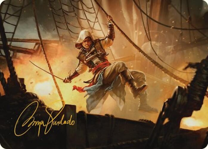 Edward Kenway Art Card (Gold-Stamped Signature) (5) [Art Series: Universes Beyond: Assassin's Creed]