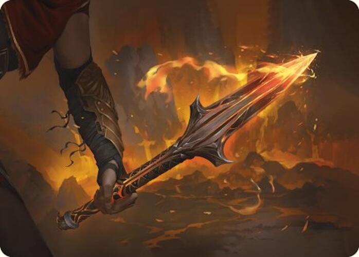 The Spear of Leonidas Art Card (4) [Art Series: Universes Beyond: Assassin's Creed]