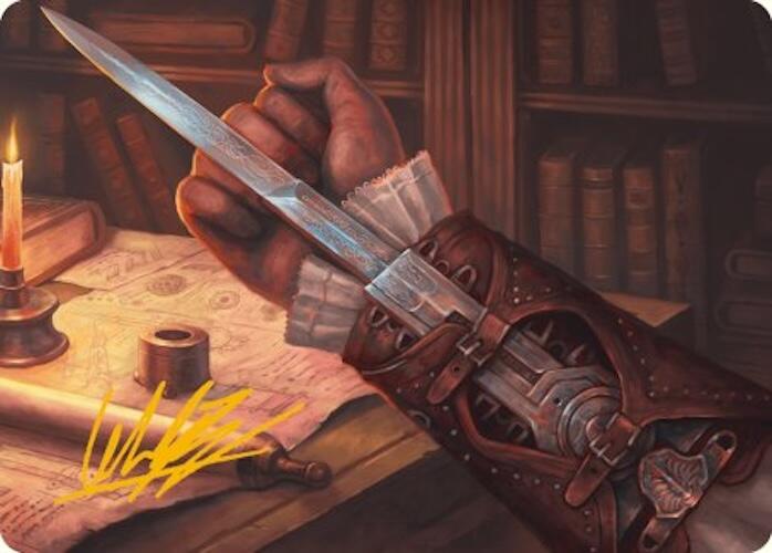 Hidden Blade Art Card (Gold-Stamped Signature) (9) [Art Series: Universes Beyond: Assassin's Creed]