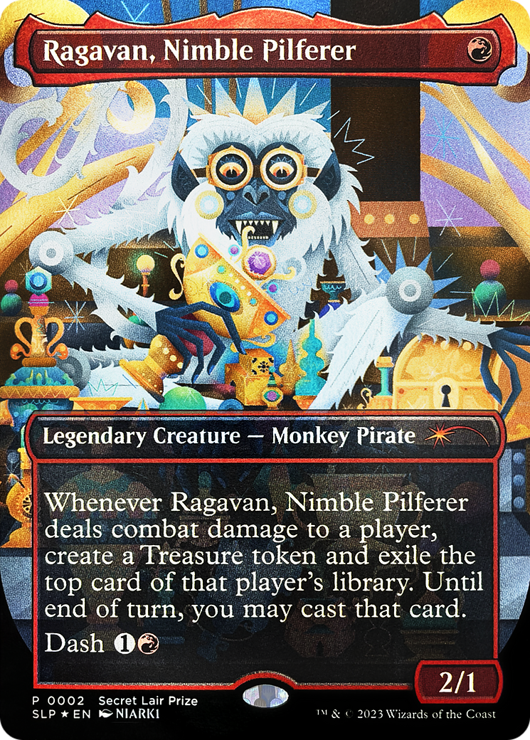 Ragavan, Nimble Pilferer (Borderless) [Secret Lair Showdown]