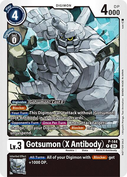 Gotsumon (X Antibody) - P-144 (Store Tournament 2024 Jul. - Sep. Participation Pack) (P-144 P) [Digimon Promotion Cards]