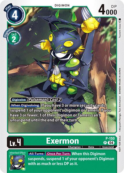 Exermon - P-150 (Store Tournament 2024 Jul. - Sep. Participation Pack) (P-150 P) [Digimon Promotion Cards]