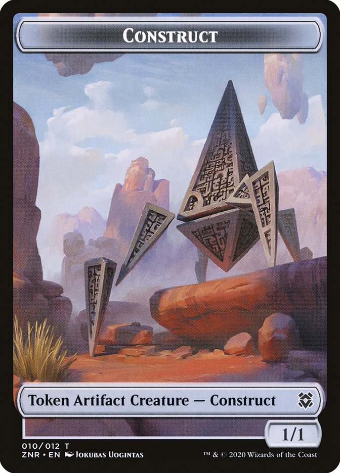 Angel Warrior // Construct Double-Sided Token (1 // 10) [Zendikar Rising]