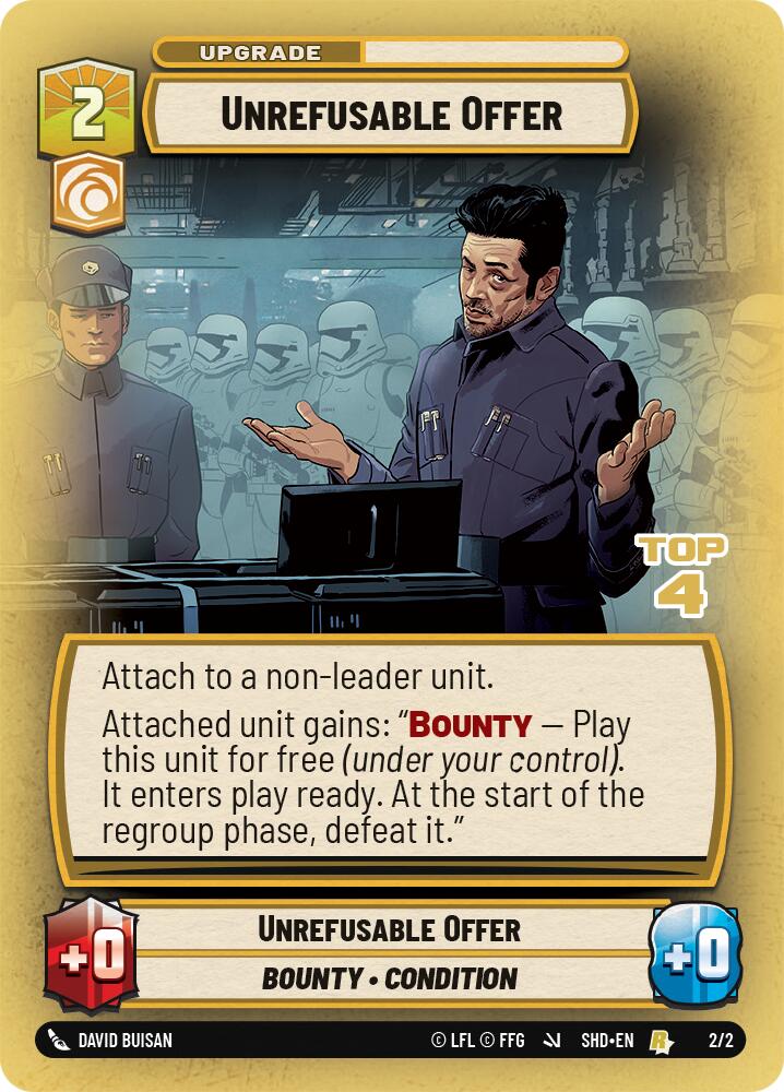 Unrefusable Offer (Top 4) (2/2) [Organized Play Promos]