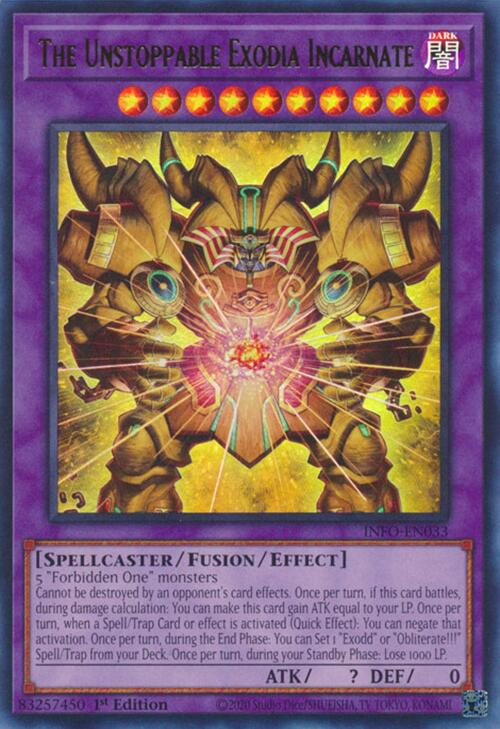 The Unstoppable Exodia Incarnate (INFO-EN033) [The Infinite Forbidden]