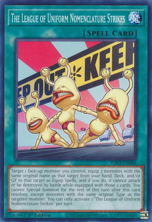 The League of Uniform Nomenclature Strikes (INFO-EN086) [The Infinite Forbidden]