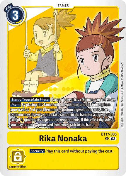 Rika Nonaka [BT17-085] [Secret Crisis] — Darkhold Games