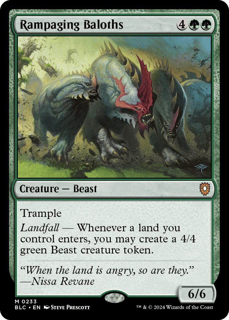 Rampaging Baloths (233) [Commander: Bloomburrow]