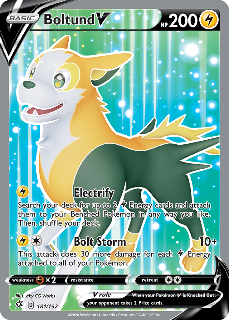 Boltund V (Full Art) (181/192) [SWSH02: Rebel Clash]