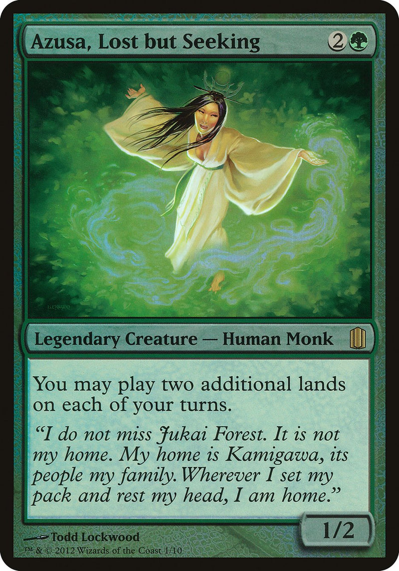 Azusa, Lost but Seeking (Commander's Arsenal) [Oversize Cards]