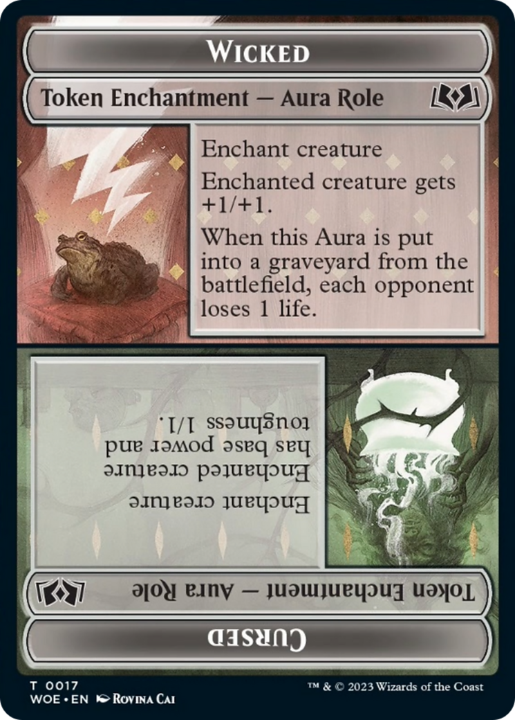 Wicked Role / Cursed Role Token (17) [Wilds of Eldraine]