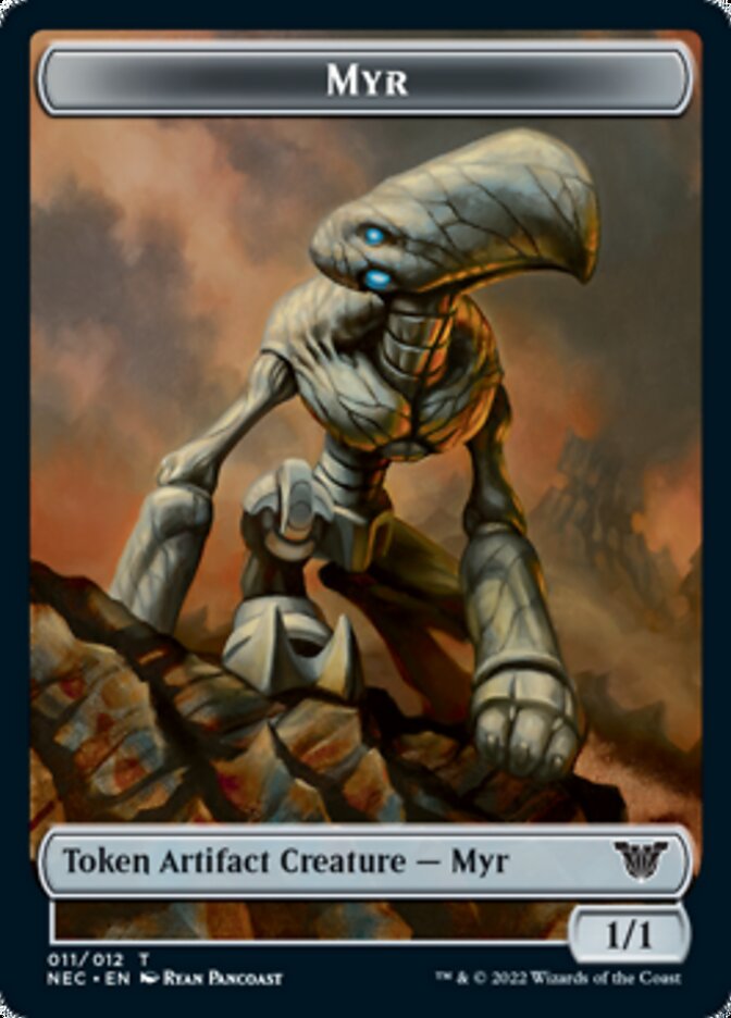 Myr // Spirit (002) Double-Sided Token (11 // 2) [Commander: Kamigawa: Neon Dynasty]