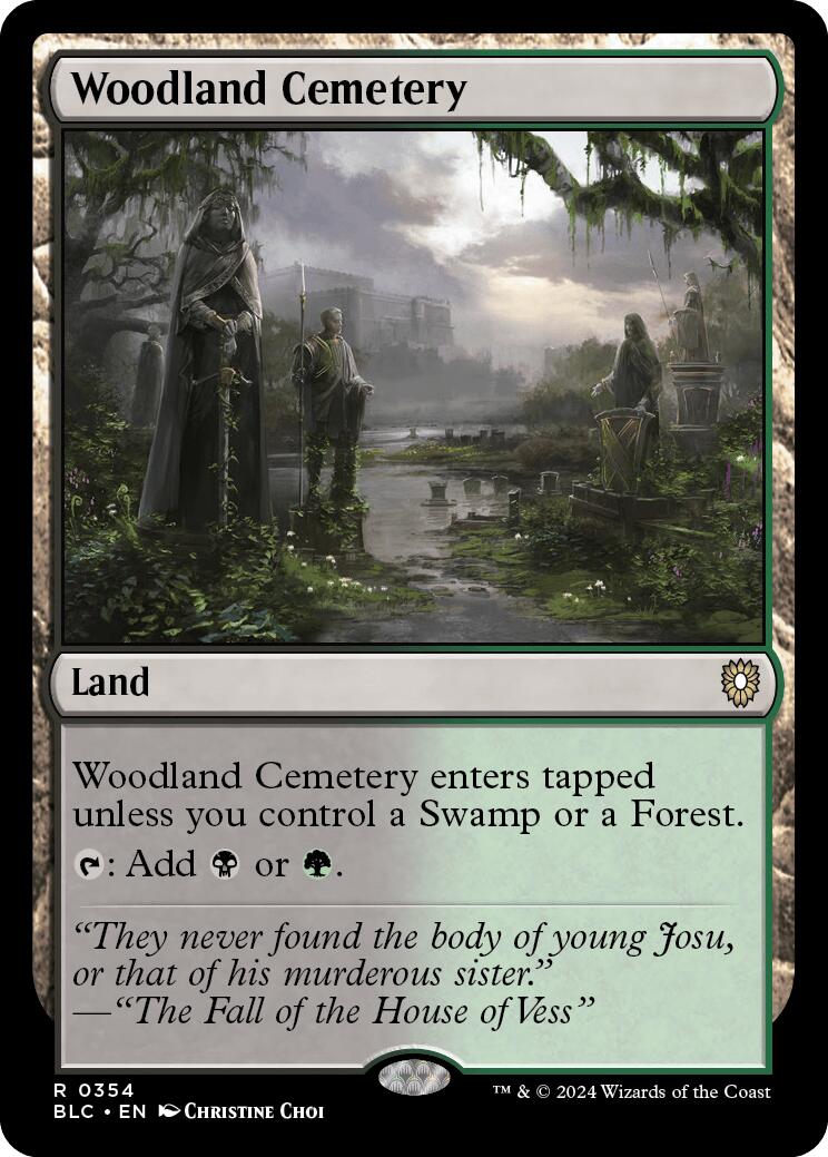 Woodland Cemetery (354) [Commander: Bloomburrow]