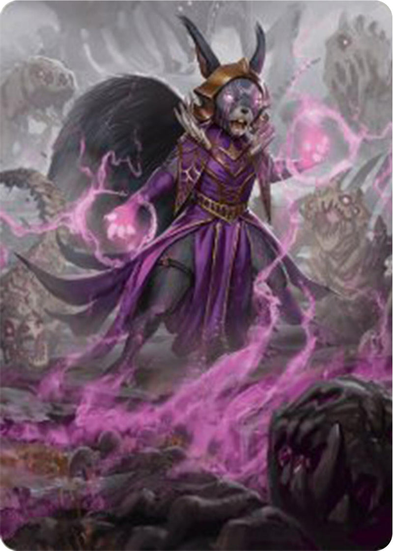 Liliana of the Dark Realms Art Card (51) [Art Series: Bloomburrow]