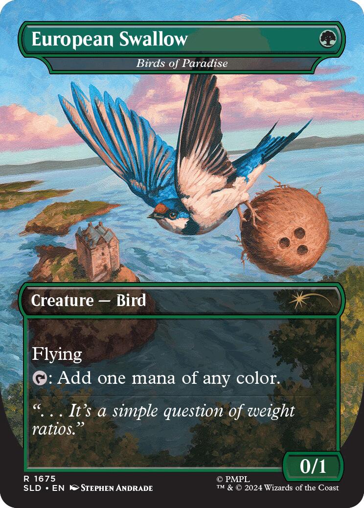 African Swallow - Birds of Paradise (1675) [Secret Lair Drop Series]