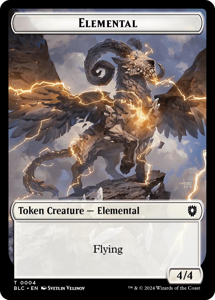 Elemental // Cat Double-Sided Token (4 // 26) [Commander: Bloomburrow]