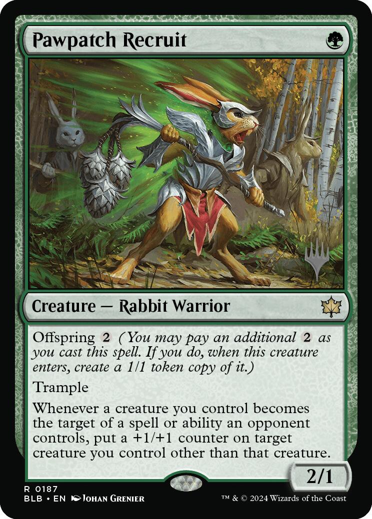 Pawpatch Recruit (187) [Promo Pack: Bloomburrow]