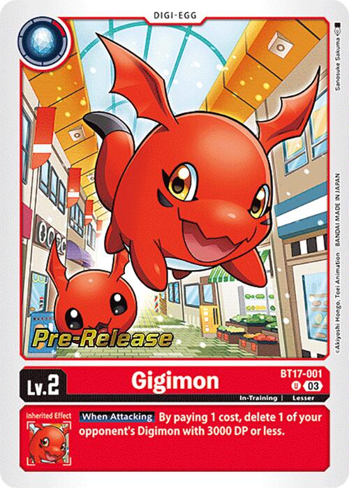 Gigimon (BT17-001 U) [Secret Crisis Pre-Release Cards]